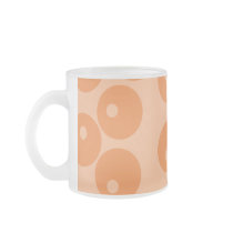 Funky orange retro pattern. mugs