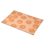 Funky orange retro pattern. place mat