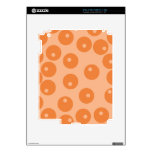Funky orange retro pattern. skins for the iPad 2