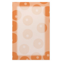 Funky orange retro pattern. stationery