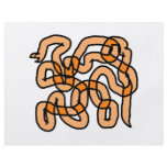 Funky Orange Snake Design. Custom Flyer