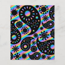 Funky Paisley Design. Flyer