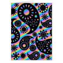 Funky Paisley Design. Greeting Cards