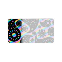 Funky Paisley Design. Personalized Address Labels