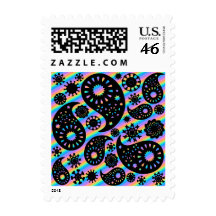 Funky Paisley Design. Postage