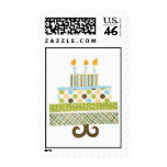 Funky Patterns Birthday Cake Boy Stamps