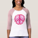 Funky Peace Sign - Pink t-shirts by ArtLifeCafe Funky Peace Sign - Pink t-shirts