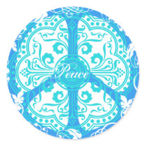 Funky Peace Sign stickers