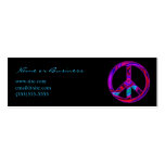Funky Peace Symbol Business Card Templates