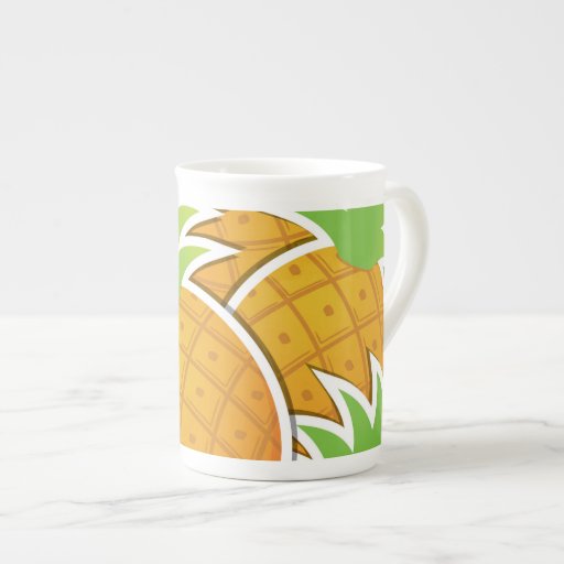 Funky pineapple tea cup Zazzle