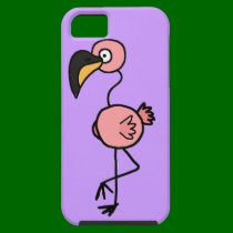 Funky Pink Flamingo Art Design casemate cases