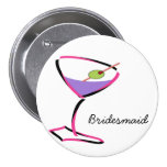 funky pink martini buttons