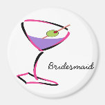 funky pink martini magnets