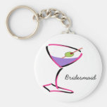 funky pink martini keychains