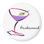 funky pink martini fridge magnets