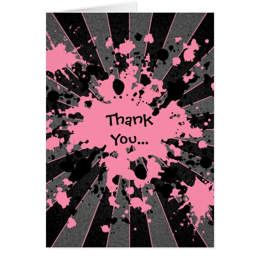 Funky thank you cards
