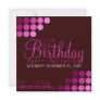 Funky Pink Party Birthday Invitation