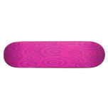 Funky Pink &amp; Purple Retro Circles Skate Board Decks