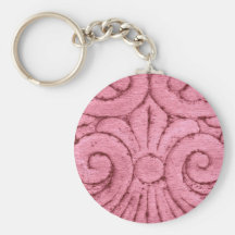 Funky Pink Swirls and Curls Key Chains