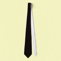 Funky Pinstripe Red Oval's Tie ties