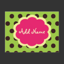 Funky PolkaDot, Do it Yourself Thank You Postcard by jgh96sbc Funky PolkaDot, Do it Yourself Thank You Postcard