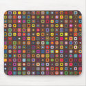 Funky PolkaSquare mousepads