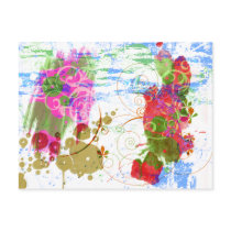 Funky Post Card: Abstract Paisley Series postcards