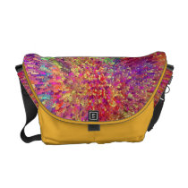 Funky Print With Yellow Multipurpose Messenger Bag