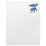 funky punk socks blue monster letterhead