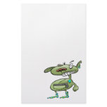 funky punk socks green monster stationery paper