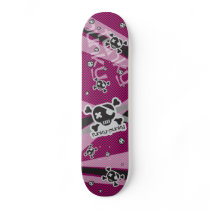 Funky-Punky Black Skateboard by MaShusik Funky-Punky Black Skateboard