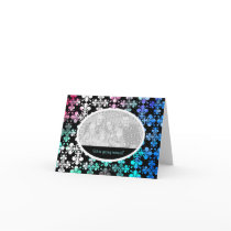 Funky punky colorful damask fancy save the date cards