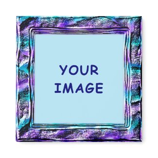 Funky Purple Pattern Magnet magnet