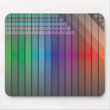 Funky Rainbow Abstract Mouse Pad