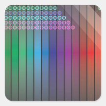 Funky Rainbow Abstract Sticker