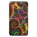 Funky Rainbow Swirl Fractal Art Pattern Barely There iPod Case