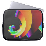 funky retro colorful pattern laptop computer sleeves