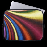 funky retro colorful pattern laptop sleeves