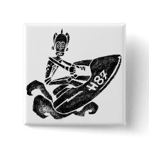 Funky Sea-Doo buttons by ZazzIt Funky Sea-Doo buttons