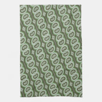 Funky Seeing Double Green kitchen Tea towel american mojo kitchen towels