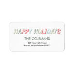 Funky Snapshots Holiday Address Labels labels
