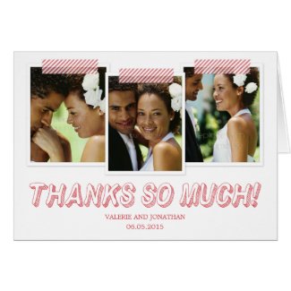 Funky Snapshots Thank You Card