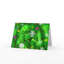 Funky Snowflakes cards