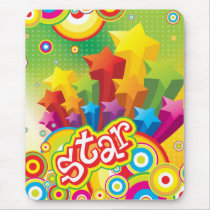 Funky Star Mousepad mousepads