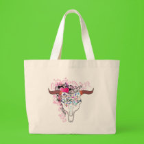 Funky Steer Skull tattoo Bag by jaceyevans Funky Steer Skull tattoo Bag