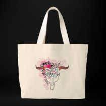 Funky Steer Skull tattoo Bag