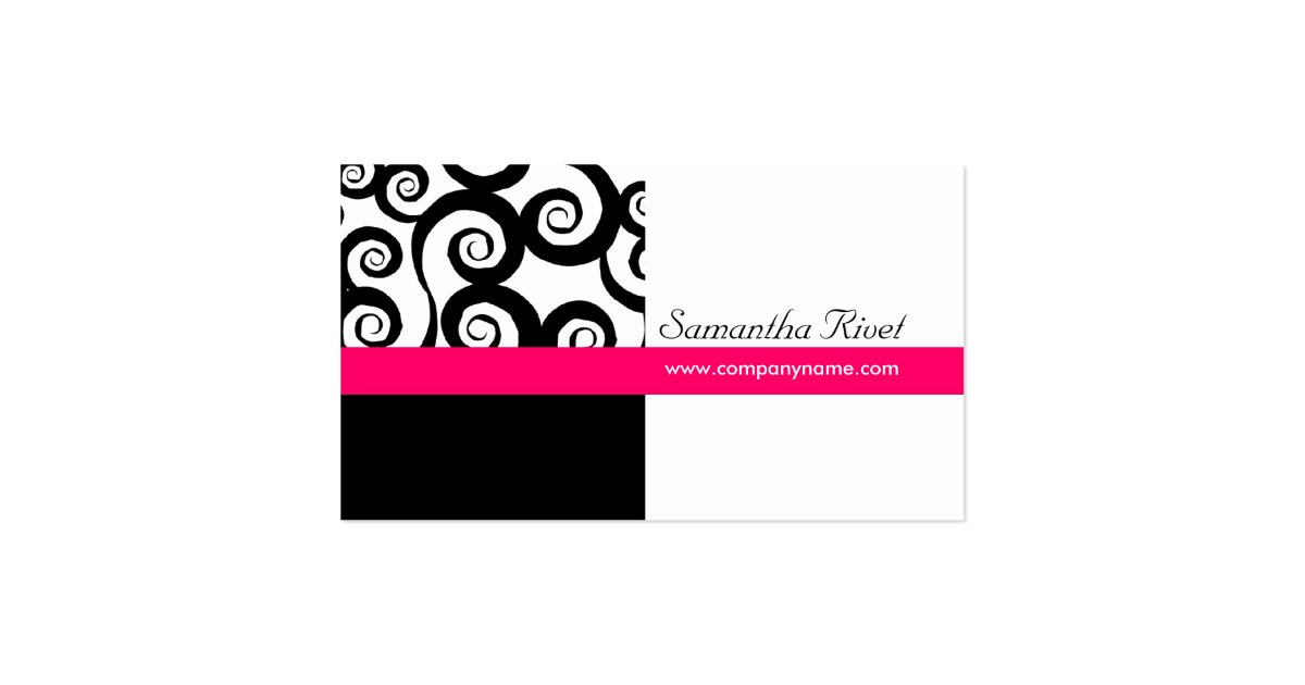 Funky Swirl Business Cards Zazzle
