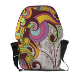 Funky swirls Rickshaw messenger bag