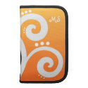 Funky Swirls Yellow Custom Initials rickshawfolio