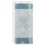 funky taupe and blue ancient damask rack cards